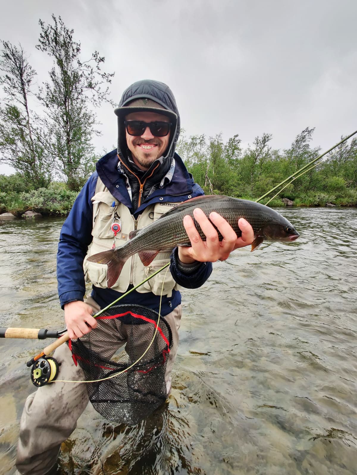 Fishing in Lapland grayling