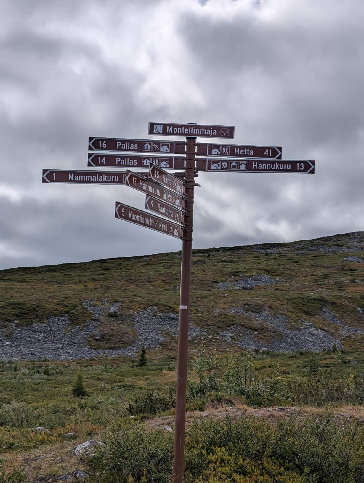 An information sign next to Hotelli Montel