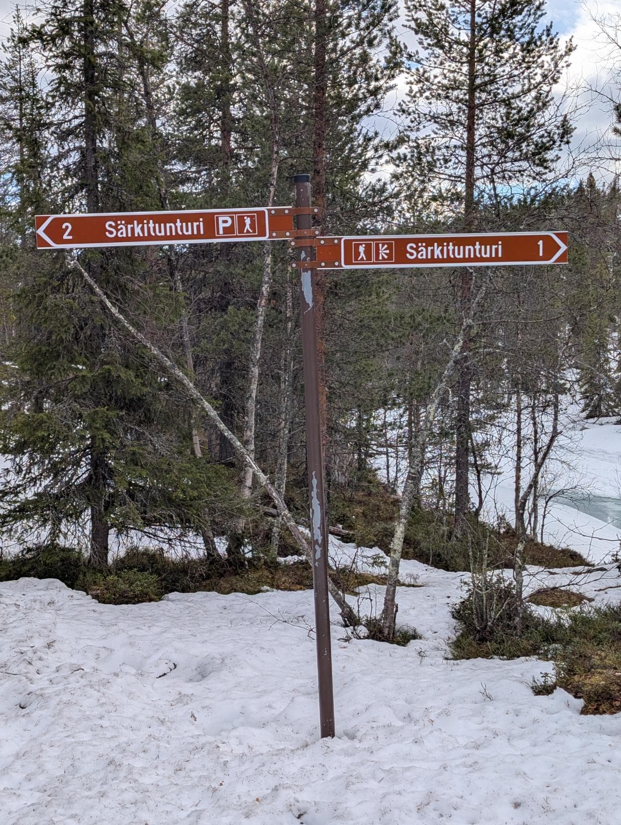 Reitti alkaa parkkipaikalta
