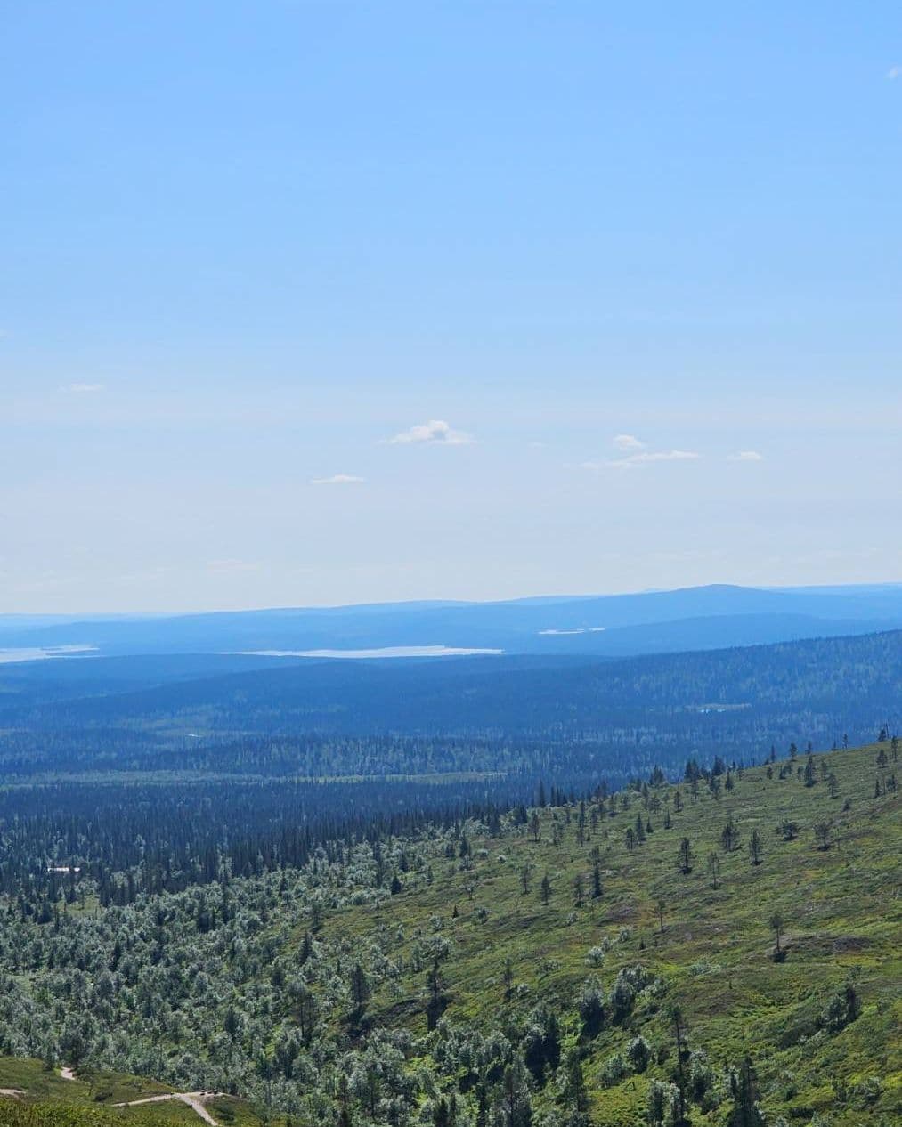 Lappland-Wildnis vom Taivaskero aus
